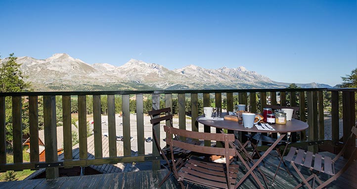 Terrasse Chalet La Joue du Loup